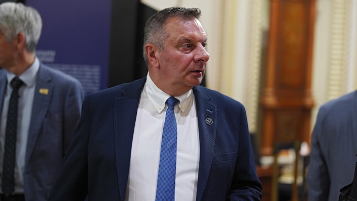 Le député de Portneuf Vincent Caron.