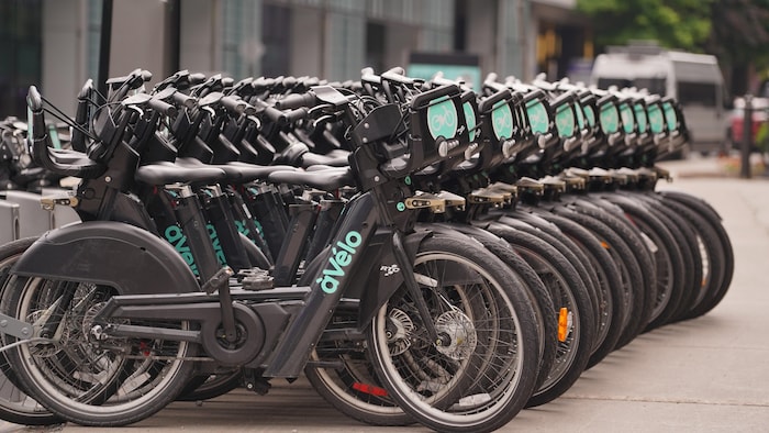 Des vélos cordés.