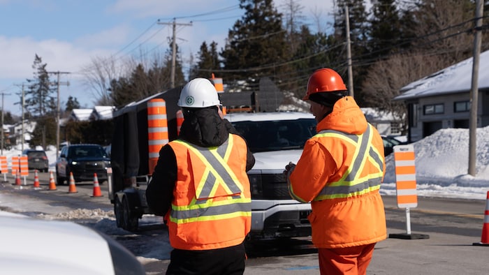 Des employés de la Ville de Rimouski.