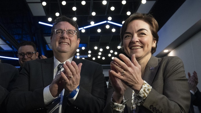 Bernard Drainville et Christine Fréchette côte-à-côte.