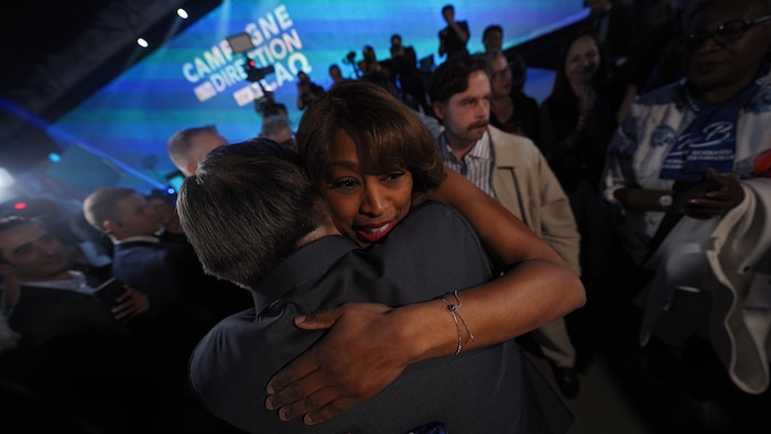 Francois Legault et Shirley Dorismond.