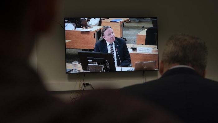 Le premier ministre François Legault témoigne devant la commission Gallant.