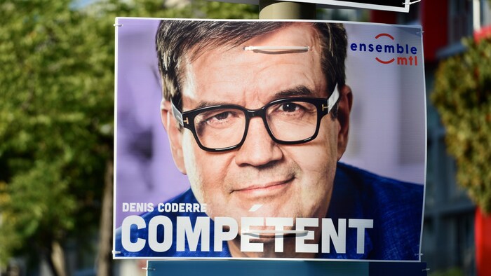 Le candidat à la mairie de Montréal Denis Coderre.