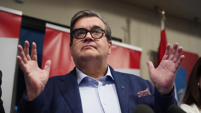L'ancien maire de Montréal, Denis Coderre, et candidat écarté de la course à la chefferie du Parti libéral du Québec.