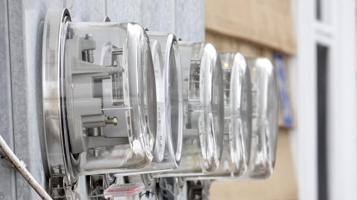 Des compteurs d’électricité de la société Énergie NB.
