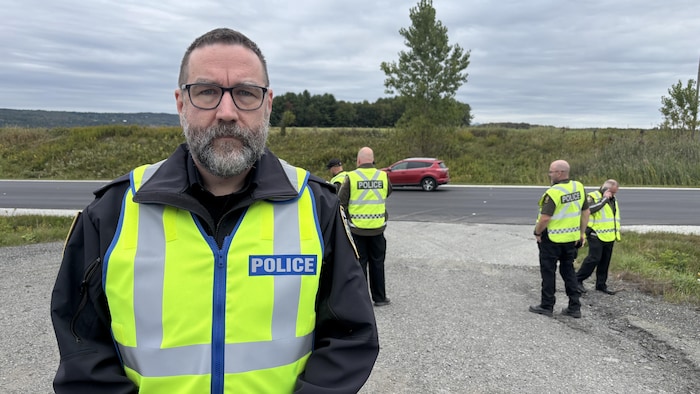 Portrait du Martin Carrier, porte-parole du Service de police de Sherbrooke.
