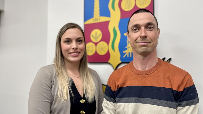 Maggie Deschênes et Mathieu Dubé.