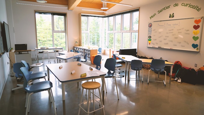 Une classe d'école.