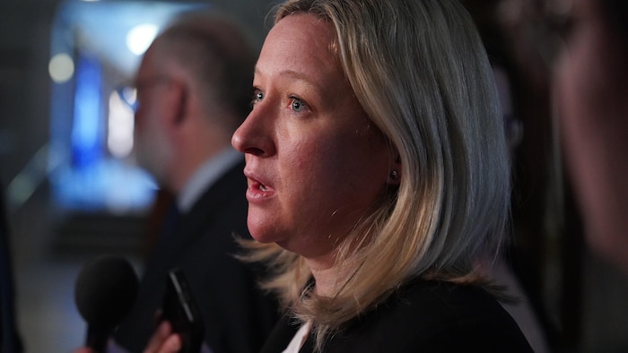 La ministre des Ressources naturelles et des Forêts, Maïtée Blanchette Vézina