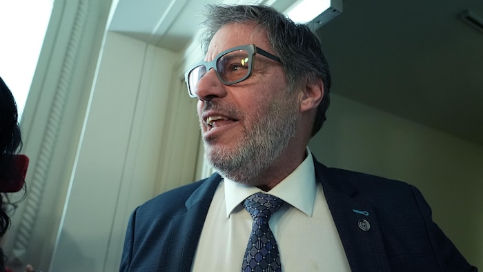 Gilles Bélanger, ministre de la Cybersécurité et du Numérique, en février 2026.