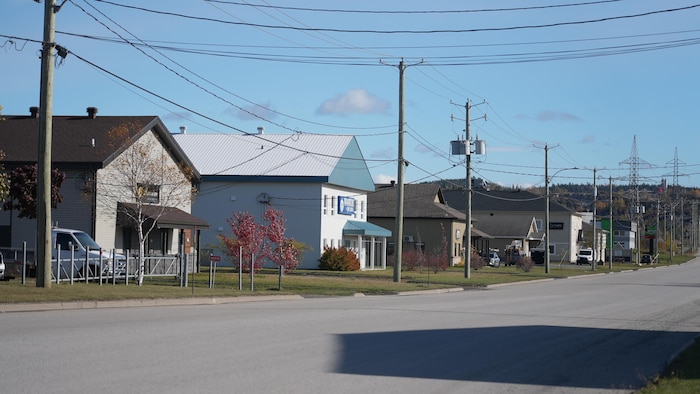 L'une des rues du quartier industriel, à Rimouski.