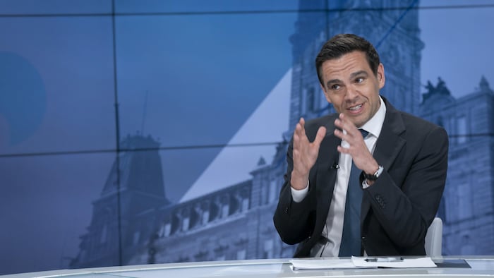 Charles Milliard en entrevue sur le plateau de RDI, le 5 juin 2026.
