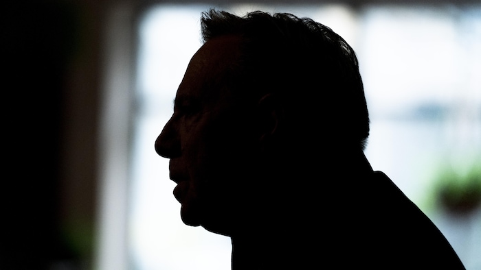 François Legault en entrevue.