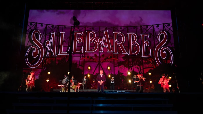 Le groupe Salebarbes sur scène. 