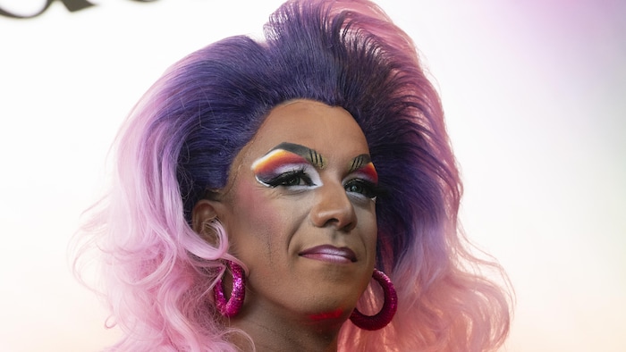 Portrait de la drag queen.