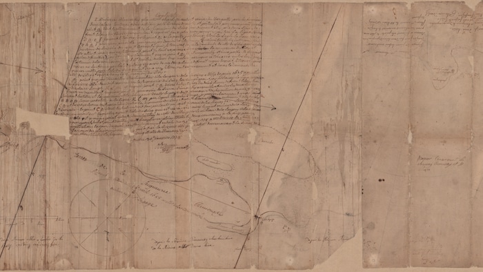 Un plan dessiné qui date de 1773.