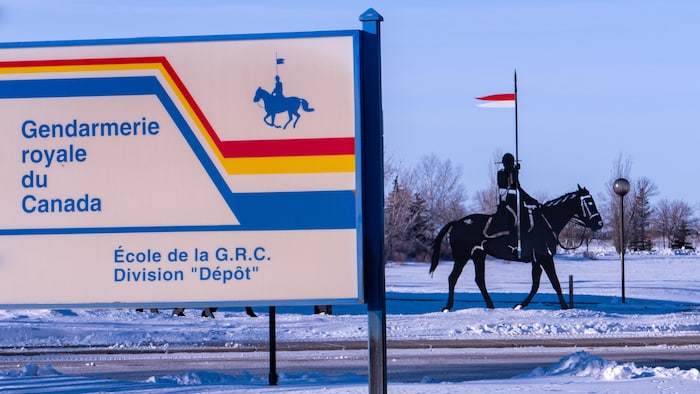Le centre de formation de la Gendarmerie royale du Canada (GRC), la division dépôt, à Regina, en Saskatchewan.