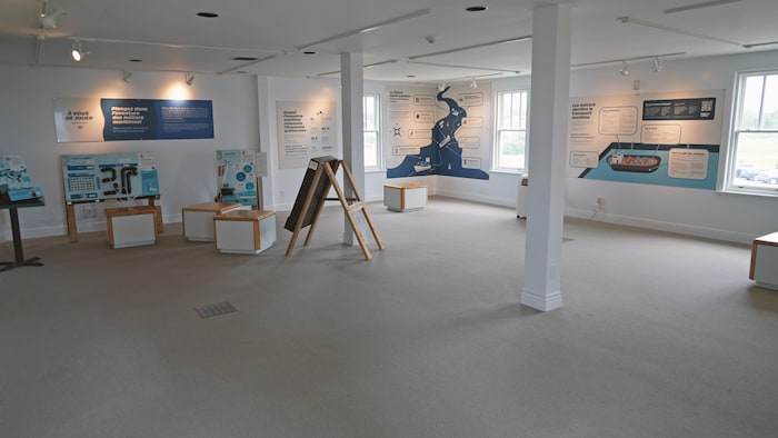 Une exposition sur le domaine de la navigation.
