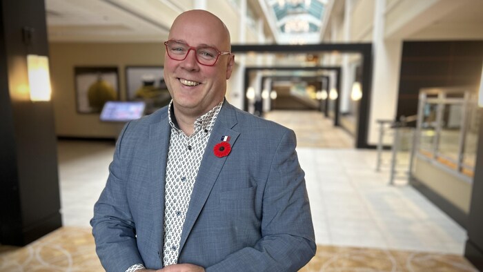 Martin Théberge à l'hôtel Mariott à Halifax.