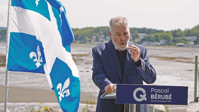 Pascal Bérubé au lancement de sa campagne électorale