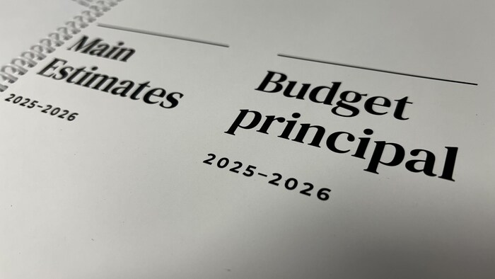 Une photo de la couverture du budget 2025-2026 du gouvernement du Nouveau-Brunswick.