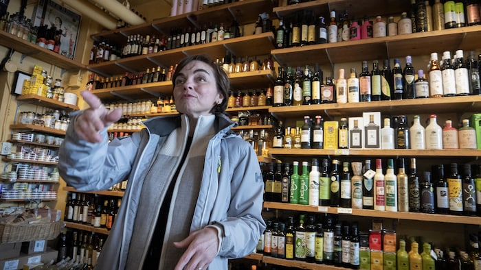Christine Fréchette, au marché Atwater.