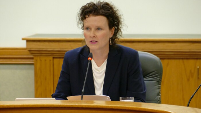 La vérificatrice provinciale de la Saskatchewan Tara Clemett, le 6 juin 2023.