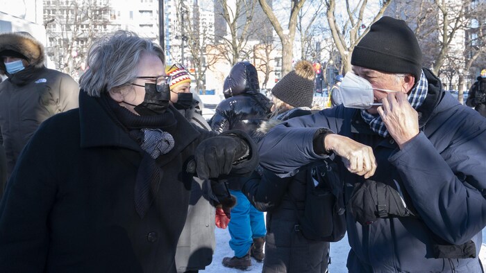 Chantal Rouleau et Ghislain Picard se donnent le coude.