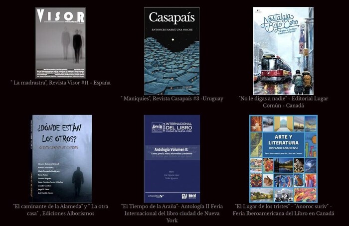 Les couvertures de plusieurs publications en espagnol.