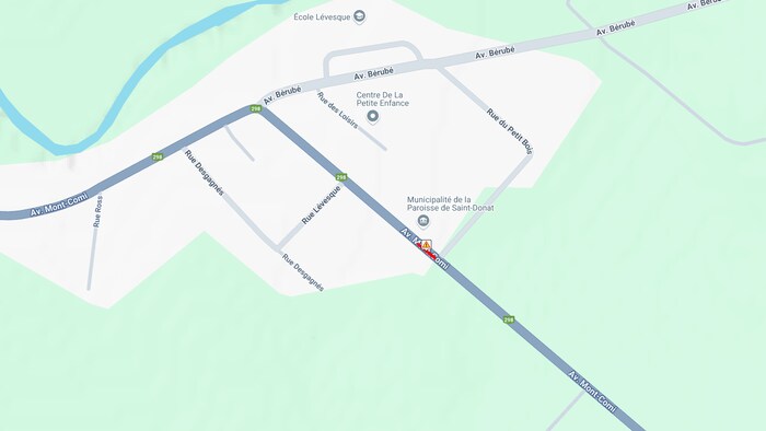 Une carte de Saint-Donat