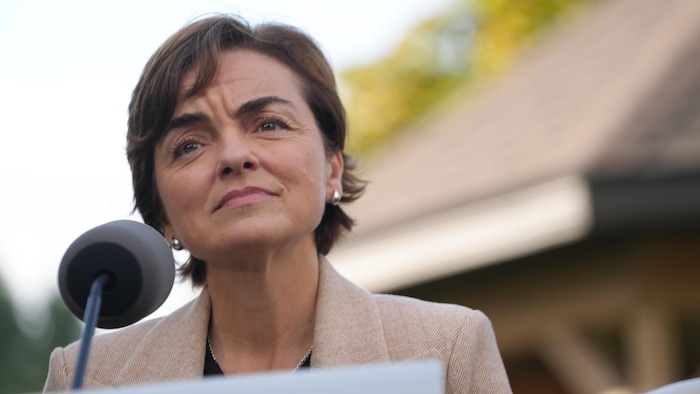Christine Fréchette en gros plan.
