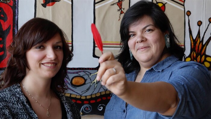 Widia Larivière et Melissa Mollen Dupuis, cofondatrices de la section québécoise du mouvement Idle No More (Bureau édito)
