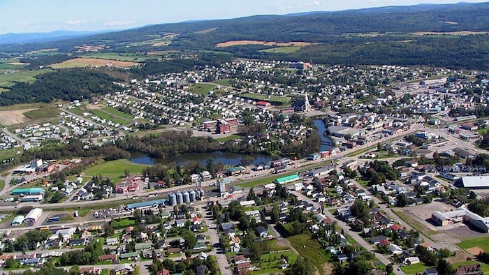 La ville d'Amqui dans la Matapédia en Gaspésie