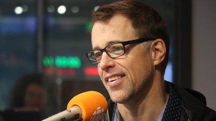 Benoît Lamarche en studio.