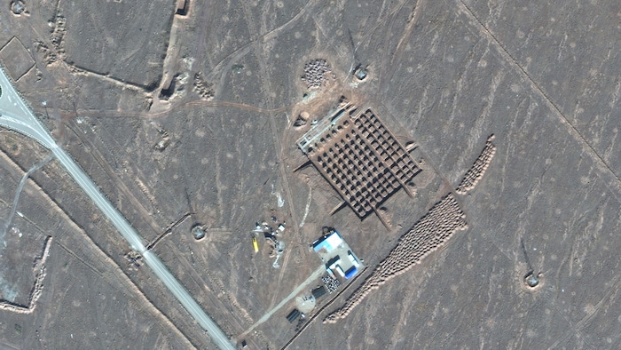 Photo satellite de la société Maxar Technologies, prise le 11 décembre 2020, qui montre les installations nucléaires iraniennes de Fordo.