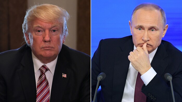 Le président américain, Donald Trump,  et le président russe, Vladimir Poutine