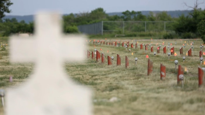 Un cimetière.