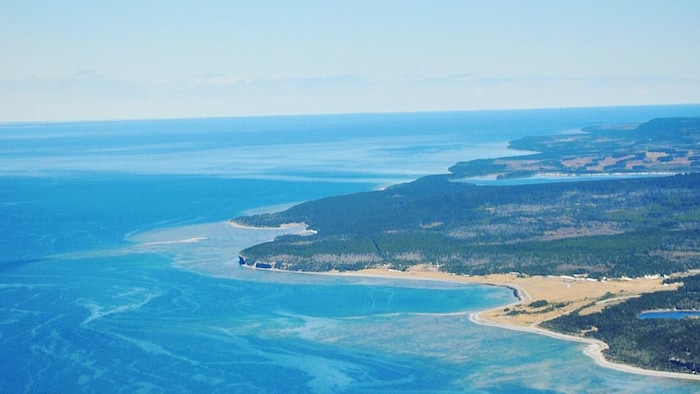 La côte nord vue des airs