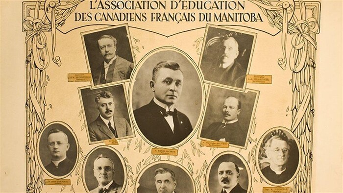 L'organigramme de l'Association d'éducation des Canadiens français du Manitoba.