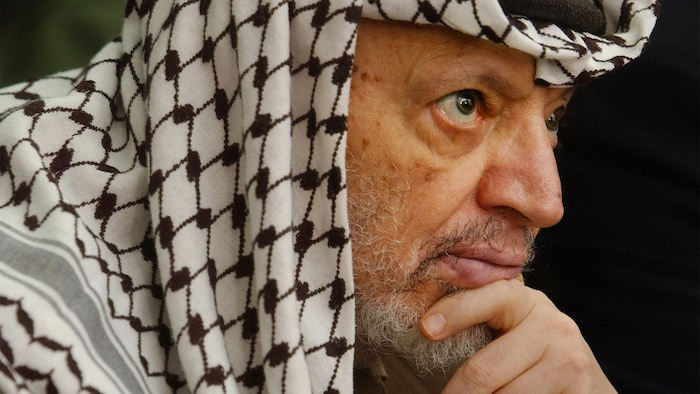 Yasser Arafat à Ramallah en 2002.