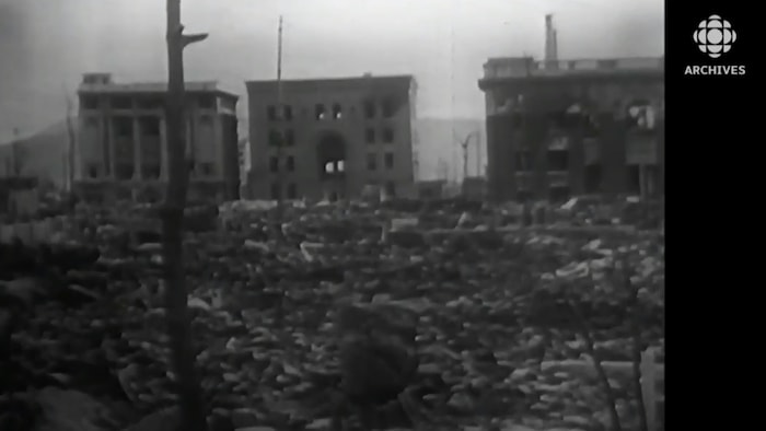Image de la ville de Nagasaki détruite