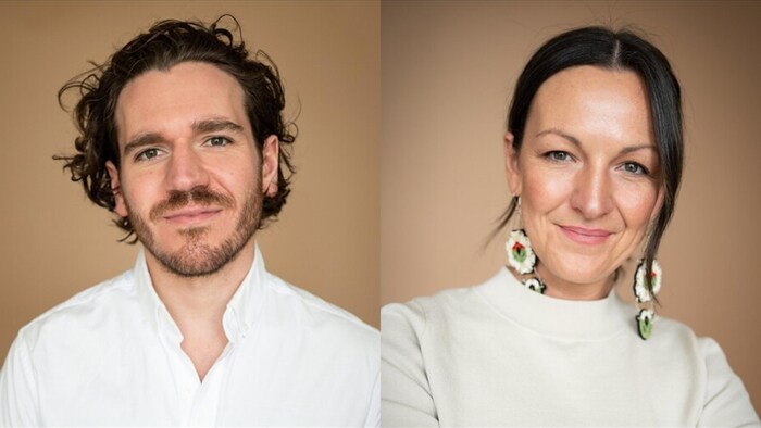 Portraits de Janelle et Jérémie Wookey, souriants.