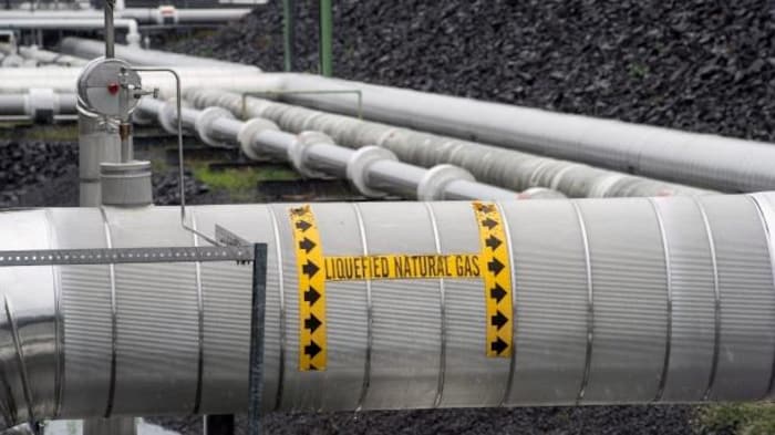Une conduite de gaz naturel.