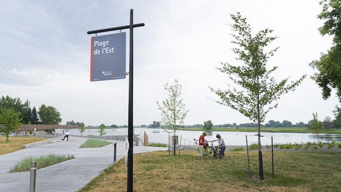 La plage de l'Est à Montréal.