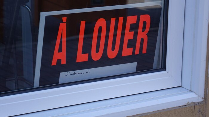 Une affiche à louer