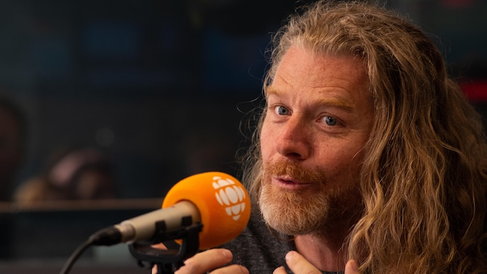 Martin Genest, en studio.