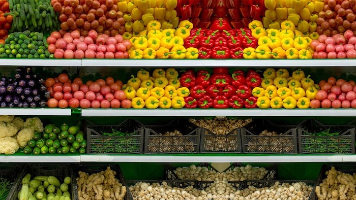 Une multitude de produits maraîchers de toutes les couleurs.