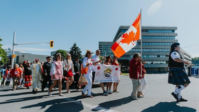 Parade de la Fête du Canada à Sudbury.