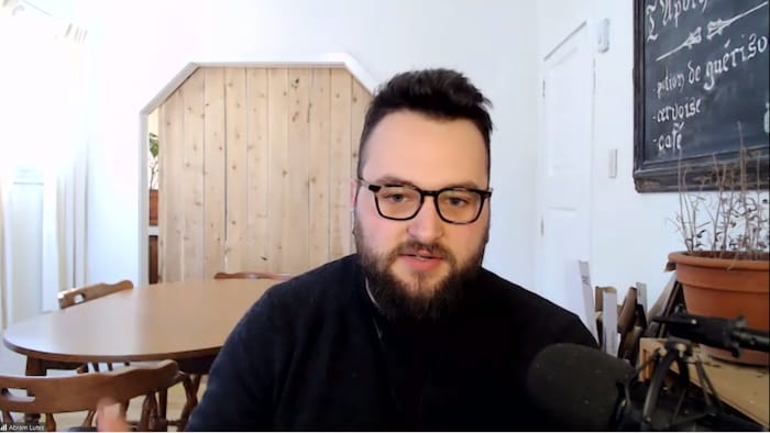 Abram Lutes, coordonnateur provincial du Front commun pour la justice sociale du Nouveau-Brunswick.