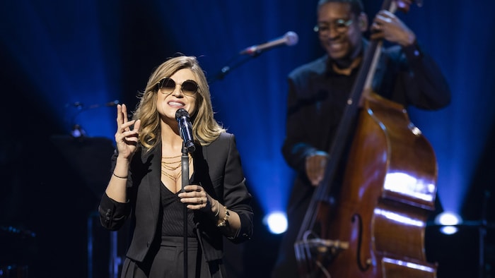 La chanteuse Melody Gardot en concert.
